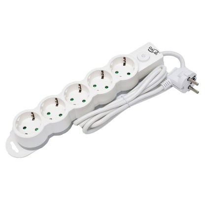 Prelungitor Electric cu Intrerupator, 5 Prize si Protectie Copii, Cablu 3x1mm / 1,5m