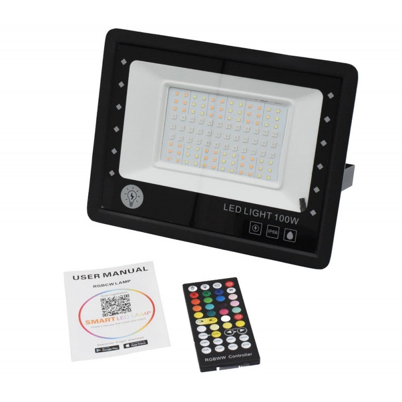Proiector Smart RGBCW 100W cu Bluetooth și Telecomanda