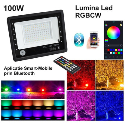 Proiector Smart RGBCW 60W cu Bluetooth și Telecomanda
