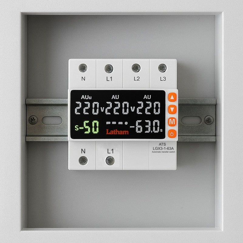 Protector Automat Trifazat 63A - ATS, Comutator Automat de Transfer cu Faza Prioritara / LGX3-1-63A