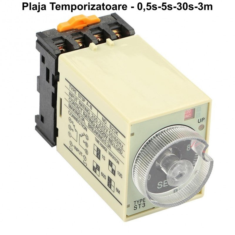 Releu de Timp (Temporizator Mecanic) 0,5s-5s-30s-3m