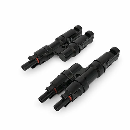 Set 2 Conectori Solari MC4 Tip Y, Adaptor Ramificare Panouri Fotovoltaice, 1000V, 1 Tata la 2 Mama