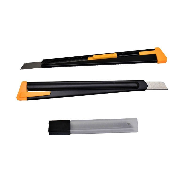 Set 2 Cutter Mini din Metal cu Lama ingusta 9mm si Rezerva