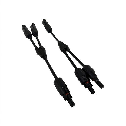 Set Cablu Adaptor Solar MC4 Tip Y, Conector Ramificare pentru Panouri Fotovoltaice, 1000V, Compatibil 4-6 mm²