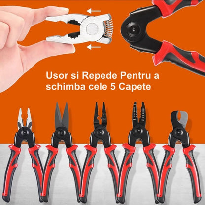 Set Multifunctional 5 in 1 - Patent, Dezizolat, Cleste, Sertizat, Foarfeca