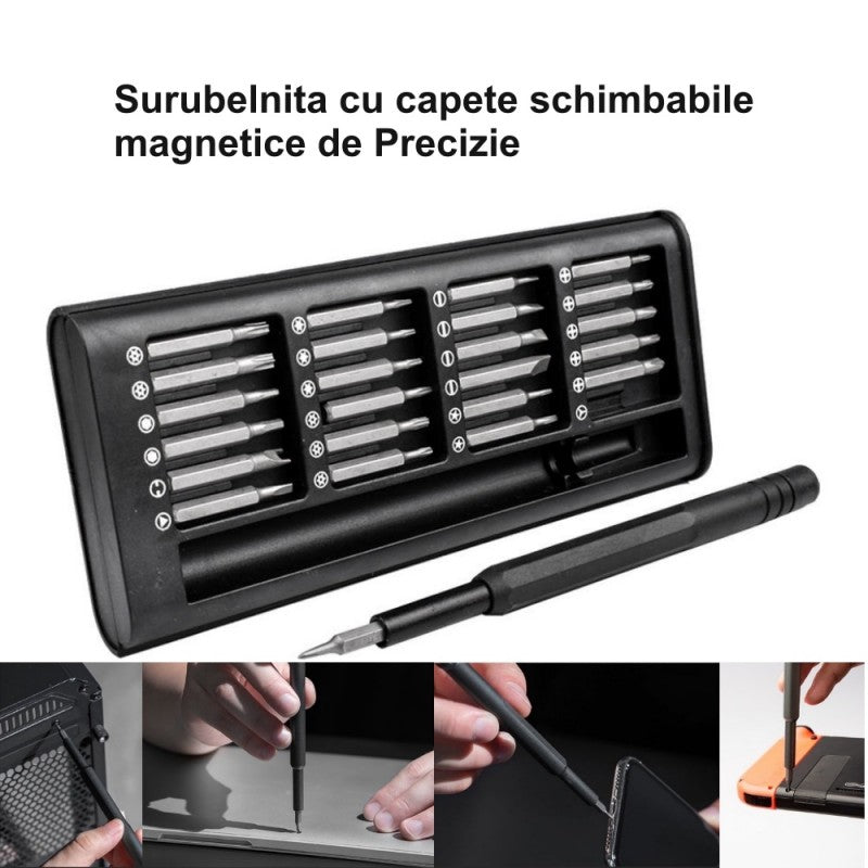 Set Surubelnita de Precizie cu Biti 24 în 1