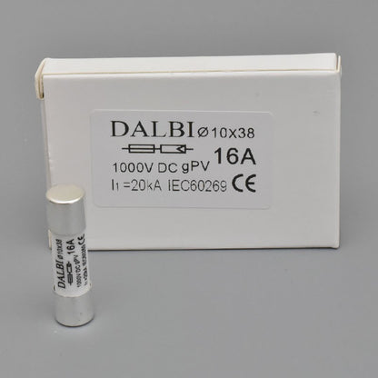 Siguranta Fuzibila Fotovoltaica 16A / 1000V DC - Ø10x38mm - 10Buc/Set
