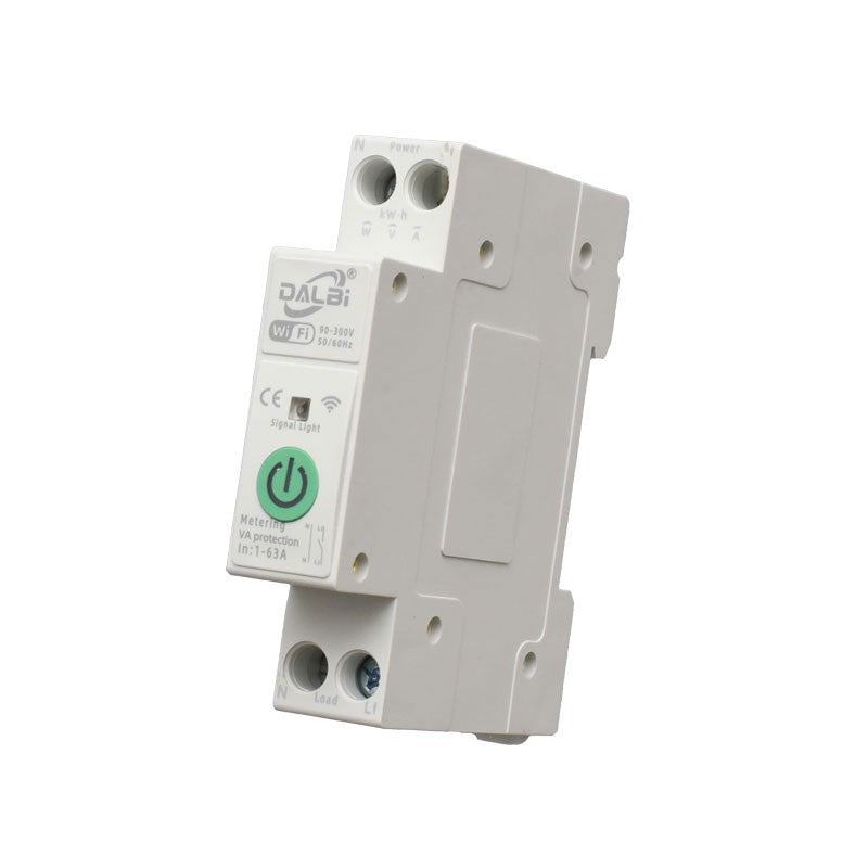Siguranta Inteligenta Wi-fi, 1-63A, 1P+N Monitorizare Energie, Protectie Subtensiune, Supratensiune - TUYA SigMesh / ZigBee
