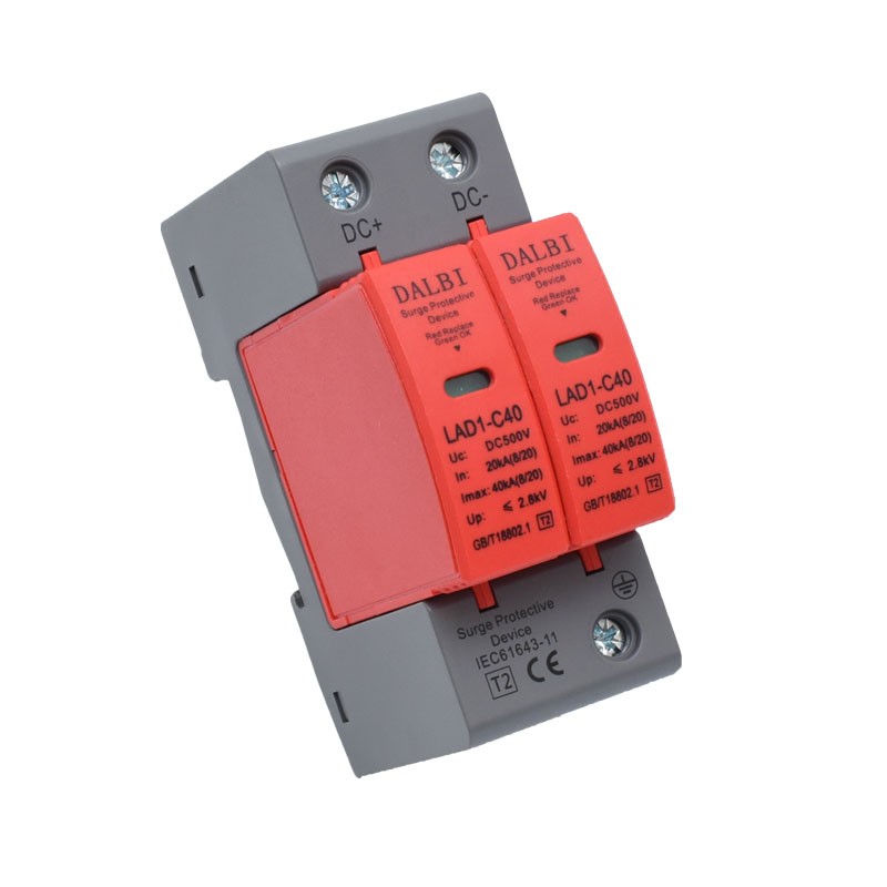 Siguranta pentru Sisteme Fotovoltaice DC 500V / LAD1-C40 Descarcator de Supratensiune