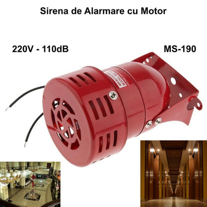 Sirena Alarmare cu Motor 220VAC / MS-190