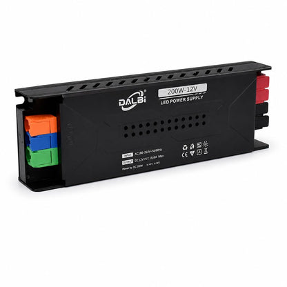 Sursa Alimentare LED 12V 200W 16.6A Slim cu Conectare Rapida Push-In