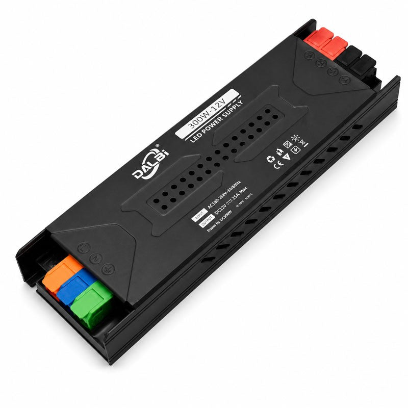 Sursa Alimentare LED 12V 300W 25A Slim cu Conectare Rapida Push-In