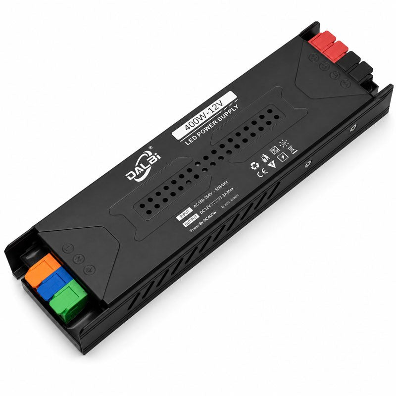 Sursa Alimentare LED 12V 400W 33.3A Slim cu Conectare Rapida Push-In