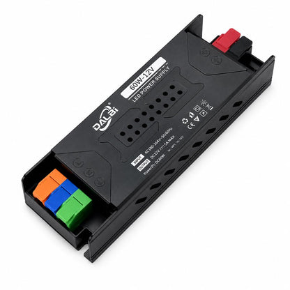 Sursa Alimentare LED 12V 60W 5A Slim cu Conectare Rapida Push-In