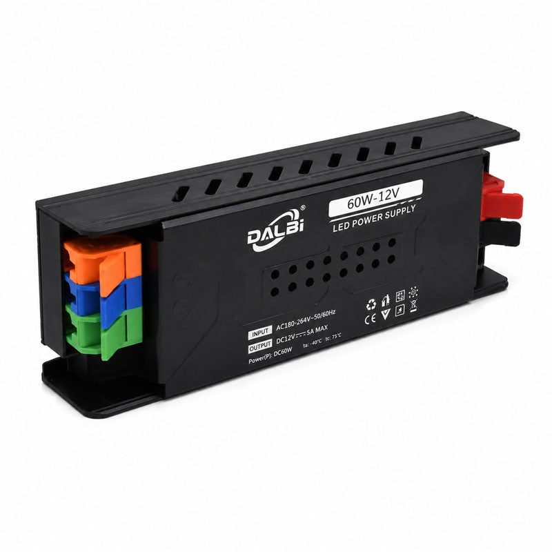 Sursa Alimentare LED 12V 60W 5A Slim cu Conectare Rapida Push-In