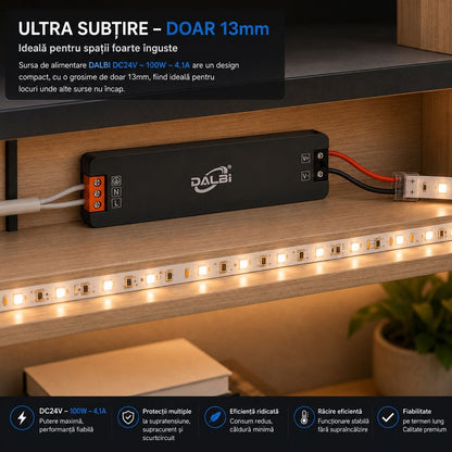 Sursa Alimentare LED 24V 100W 4,1A Ultra Slim 13mm