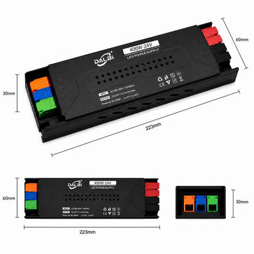 Sursa Alimentare LED 24V 400W 16.6A Slim cu Conectare Rapida Push-In