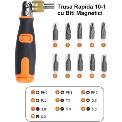 Surubelnita Multifunctionala 10 in 1 cu Clichet