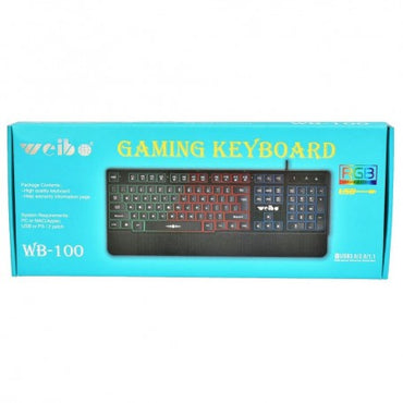 Tastatura cu Leduri RGB si USB WB-100