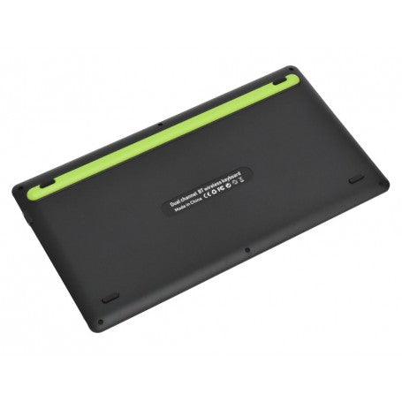 Tastatura Neagra Mini Slim cu Bluetooth si Suport Tableta & Telefon / AS-199