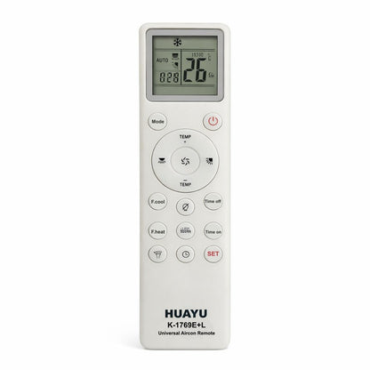 Telecomandă Universală Aer Condiționat HUAYU K-1769E-L Compatibilă cu Peste 1000 de Modele AC
