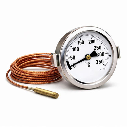 Termometru cu capilar metalic 0–350˚C pentru monitorizarea temperaturii in instalatii termice, cazane si boilere