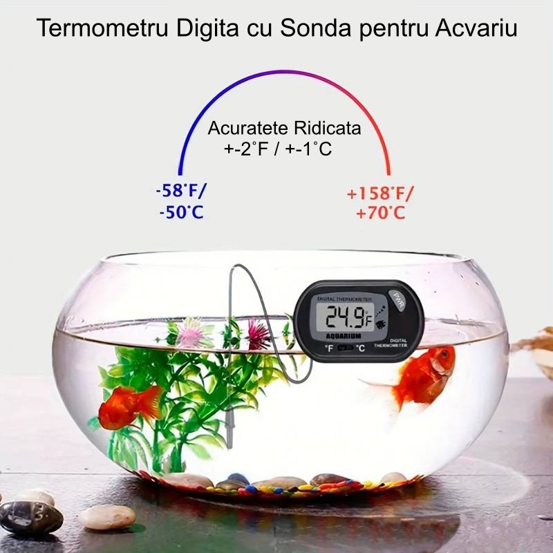 Termometru Digital de Acvariu -50˚C+70˚C