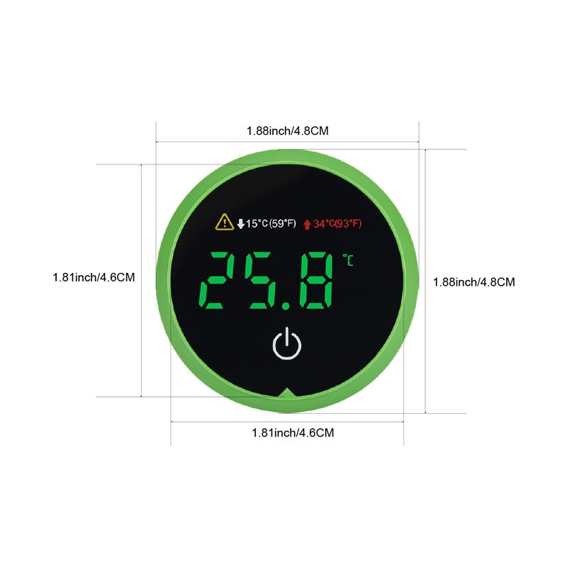 Termometru Digital pentru Acvariu cu afisaj Led si montaj pe geam AT-3