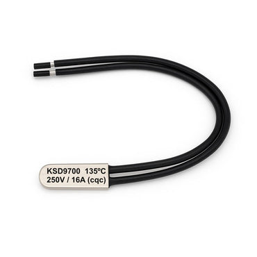 Termostat Temperatura 135˚C cu Fire, Bimetal KSD9700 NC, 250/16A