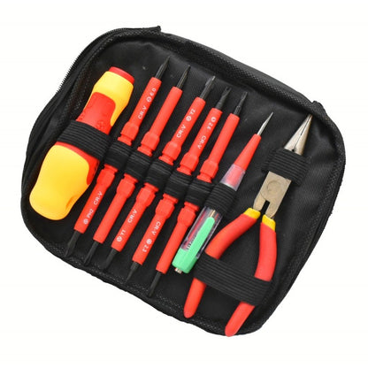Trusa 12 Unelte de Electrician, Surubelnite si Sfic