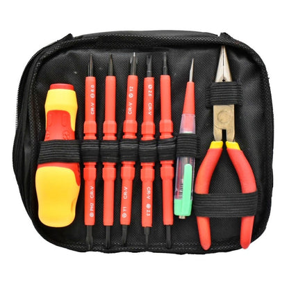 Trusa 12 Unelte de Electrician, Surubelnite si Sfic