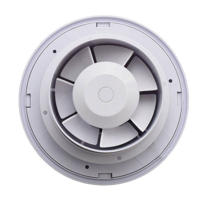 Ventilator Rotund de Baie A100 - 5W cu Clapeta Automata si Telecomanda Programatoare - IPX2