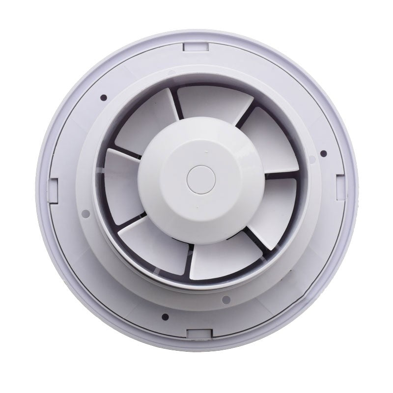 Ventilator Rotund de Baie A150 - 15W cu Clapeta Automata si Telecomanda Programatoare - IPX2